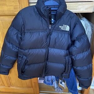 Black The North Face Retro Nuptse Puffer Jacket